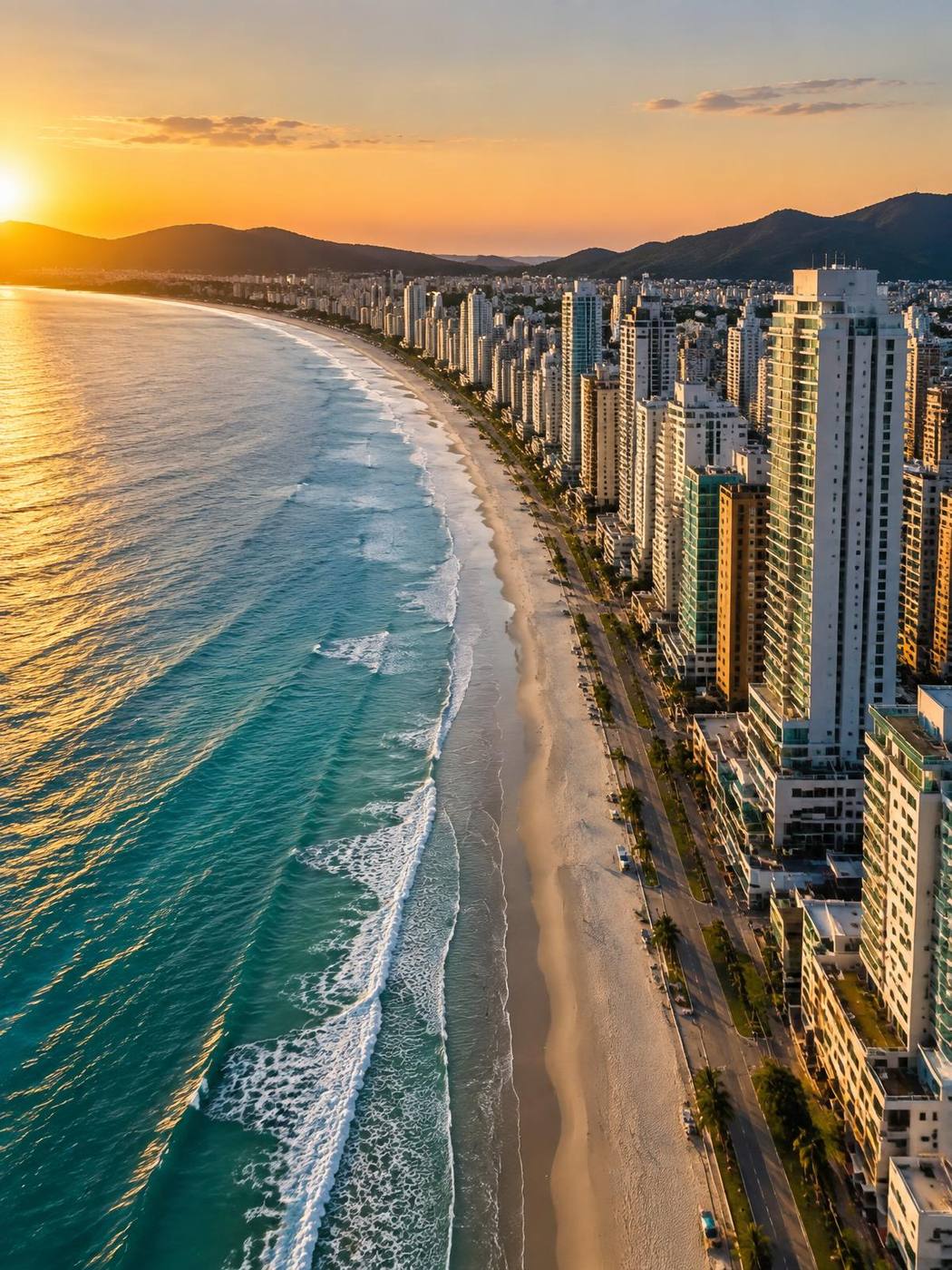 Vista de Itapema, litoral de Santa Catarina