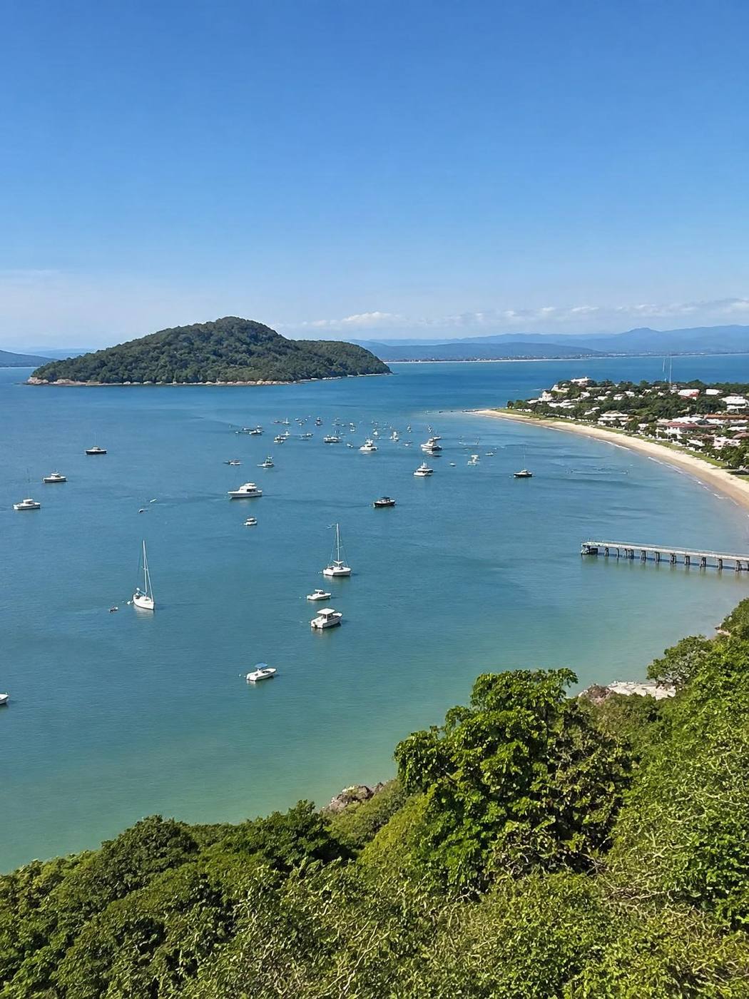 Vista de Porto Belo, litoral de Santa Catarina